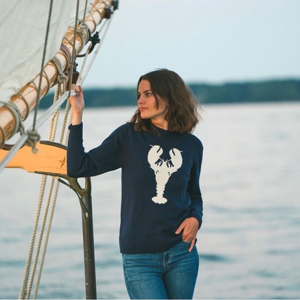Long Wharf Supply Co. Rockport SeaWell Lobster Knit Sweater